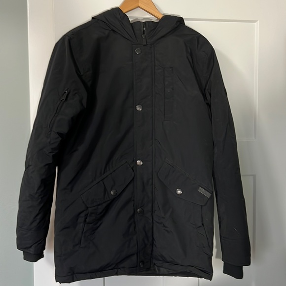 Men’s size small Ben Sherman black winter parka. - Picture 1 of 6